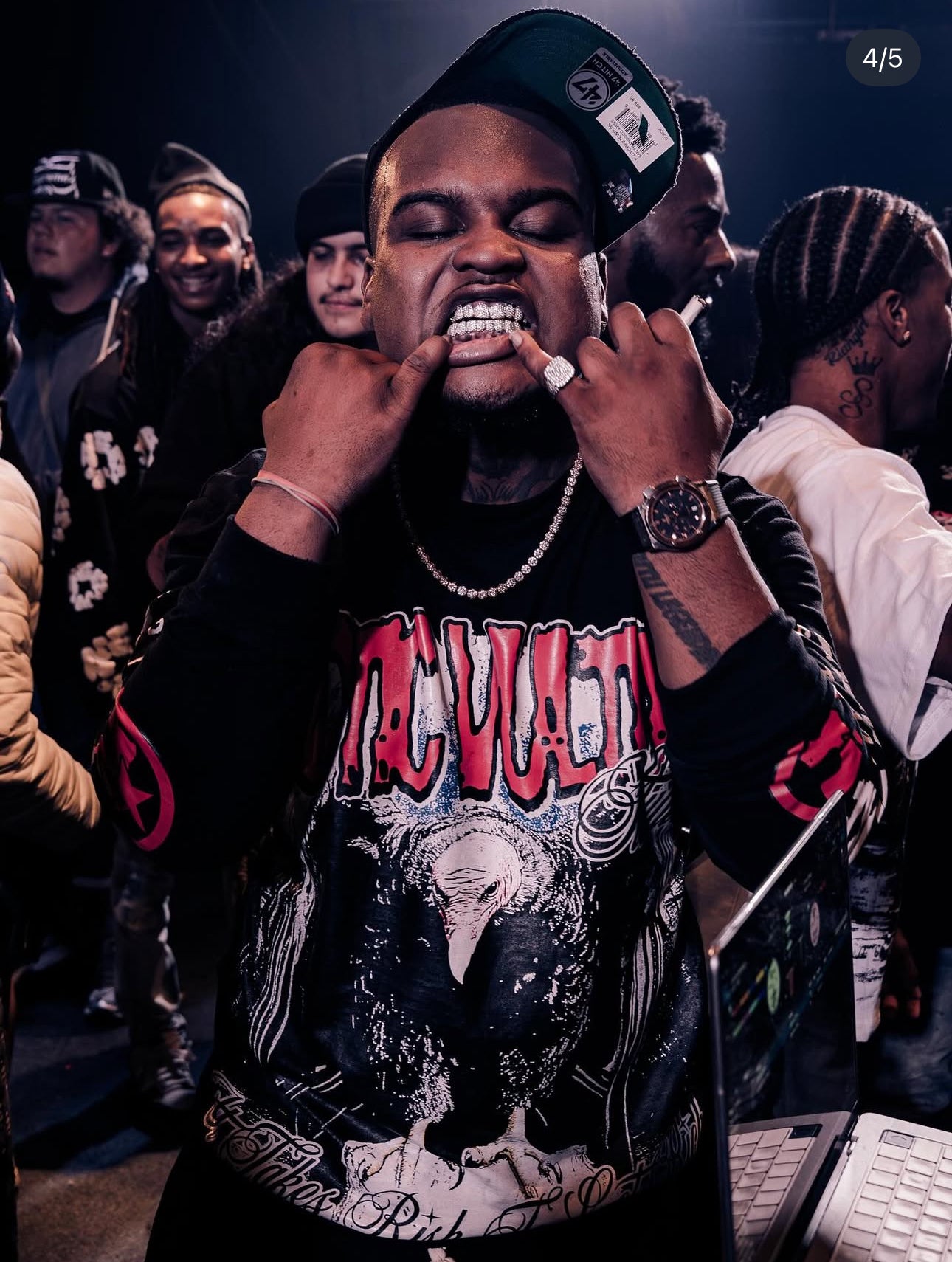 Black "Get Rich" Long Sleeve